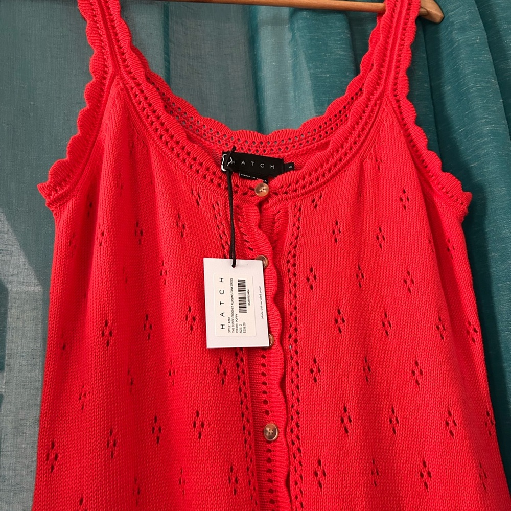 Hatch Red Button-Front Midi Dress - Picture 3 of 3